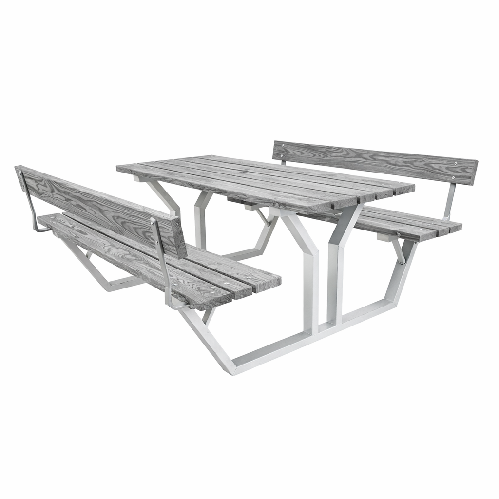 Bänkbord Eden Wood Nova med rygg komposit 180 cm - Bild 4