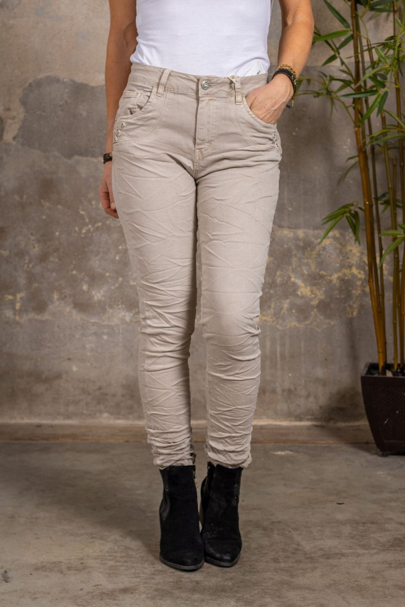 Byxor JW2320 – Bling – Beige