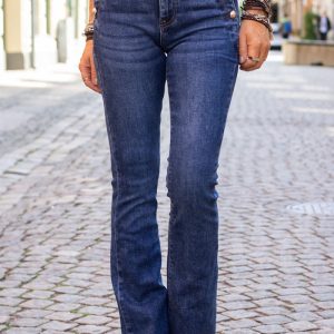 Flare Jeans RD7299 – Knappar – Denim