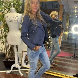 Jeans 98783-C- Med guldknappar – Ljus denim